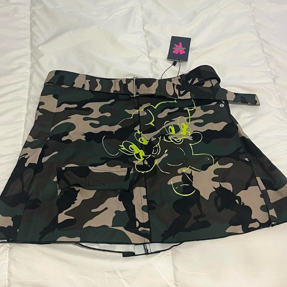 NWT Neo Grunge Camo Mini skirt by Heaven Marc Jacobs
